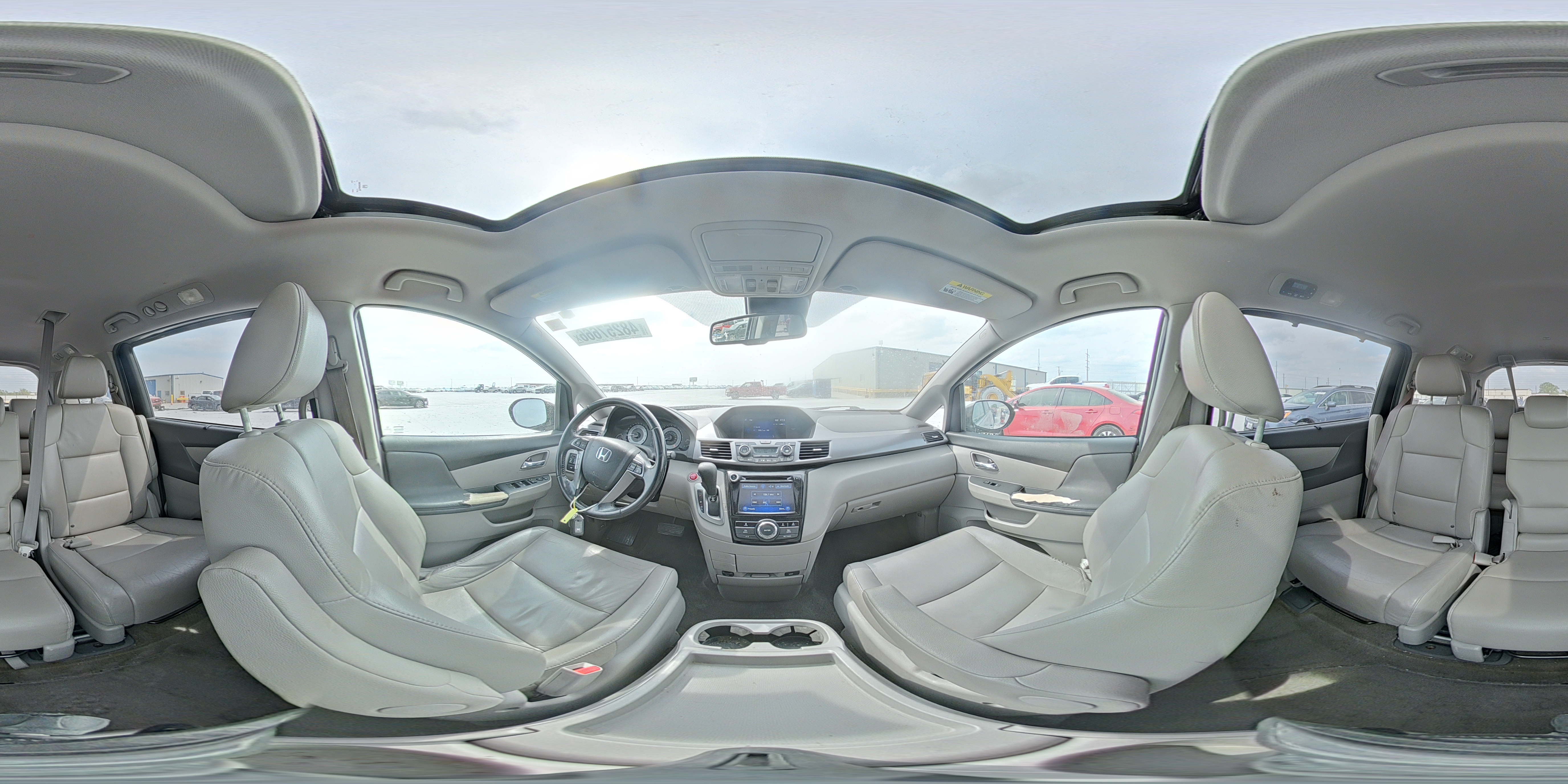 2014 Honda Odyssey Exl Silver vin: 5FNRL5H62EB057555