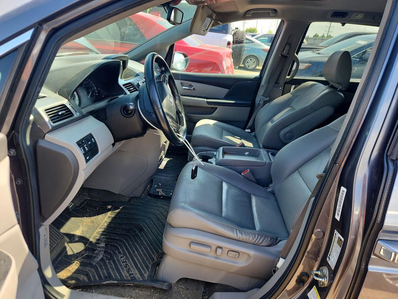 2014 Honda Odyssey Exl Gray vin: 5FNRL5H62EB062819