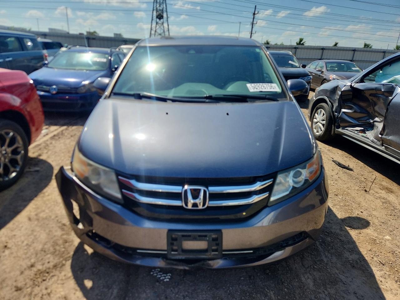 2014 Honda Odyssey Exl Gray vin: 5FNRL5H62EB062819