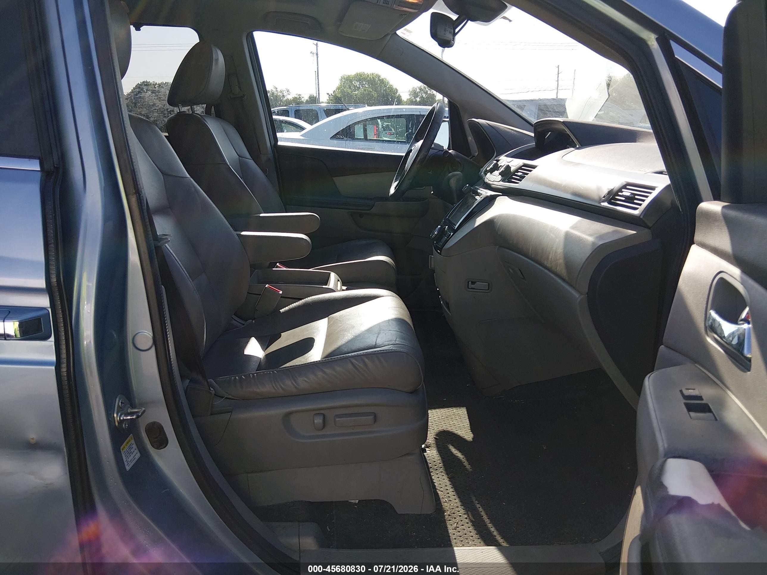 2014 Honda Odyssey Ex-l Blue vin: 5FNRL5H62EB065302