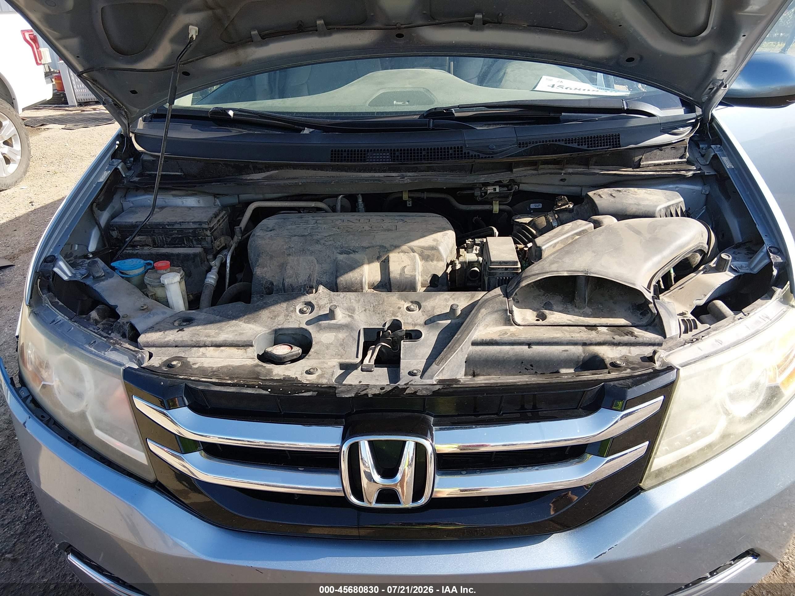 2014 Honda Odyssey Ex-l Blue vin: 5FNRL5H62EB065302