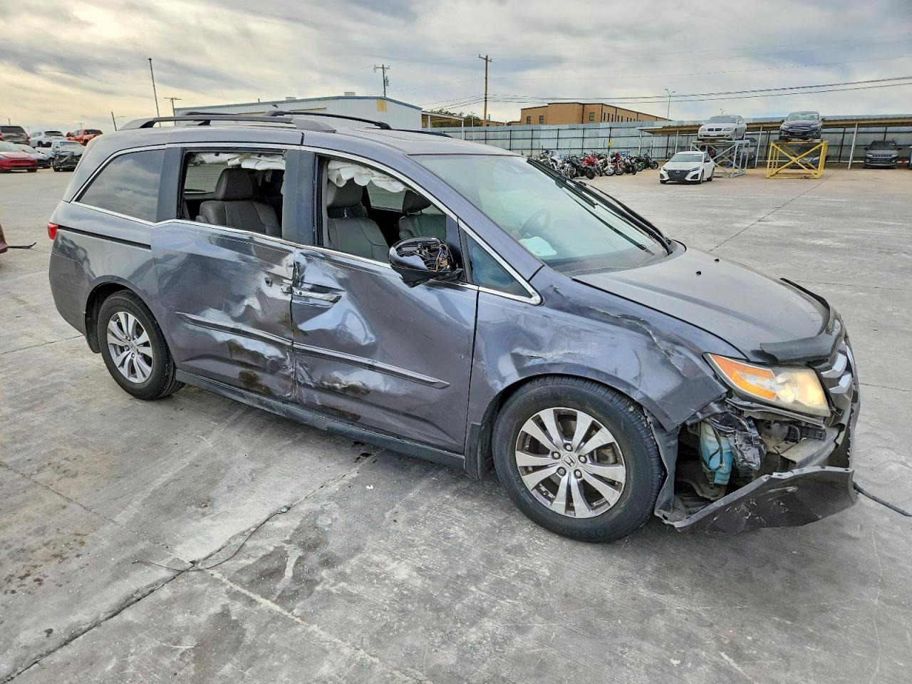 2014 Honda Odyssey Exl Gray vin: 5FNRL5H62EB074601