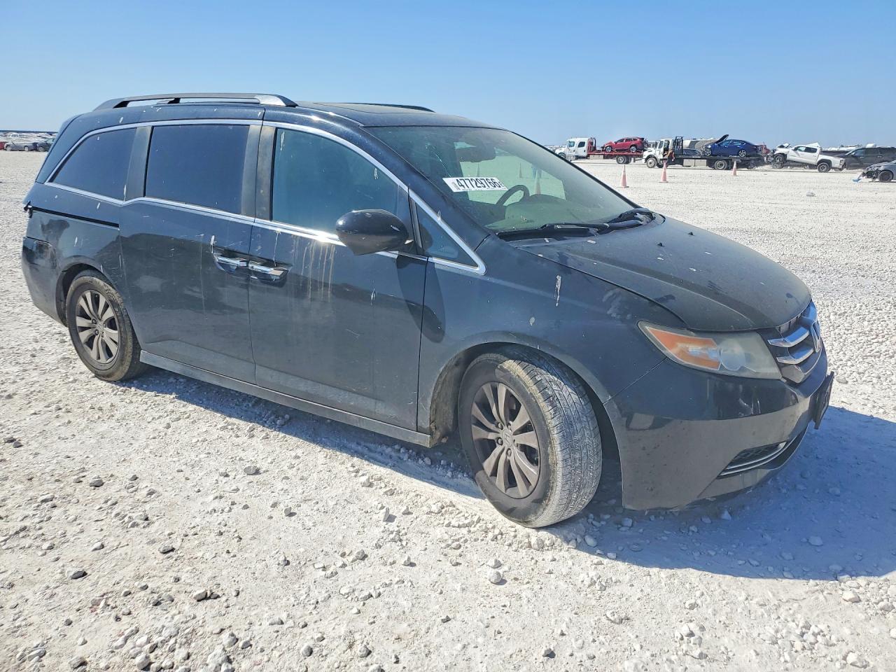 2014 Honda Odyssey Exl Black vin: 5FNRL5H62EB083086