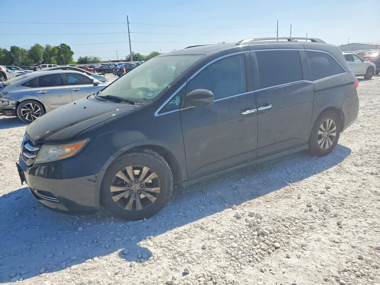 2014 Honda Odyssey Exl Black vin: 5FNRL5H62EB083086