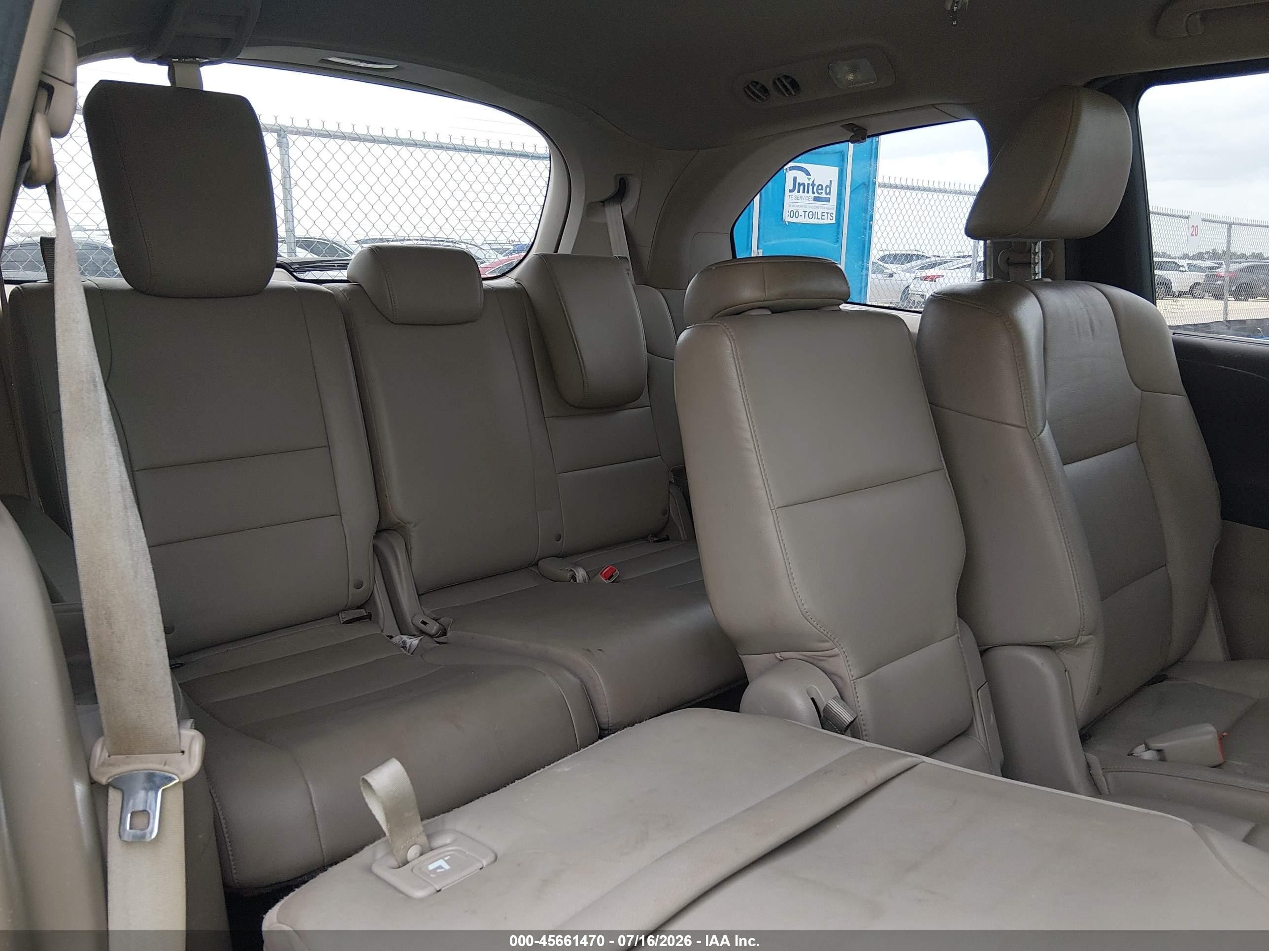 2014 Honda Odyssey Ex-l Burgundy vin: 5FNRL5H62EB084707