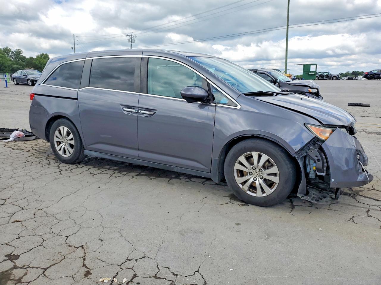 2014 Honda Odyssey Exl Silver vin: 5FNRL5H62EB104339