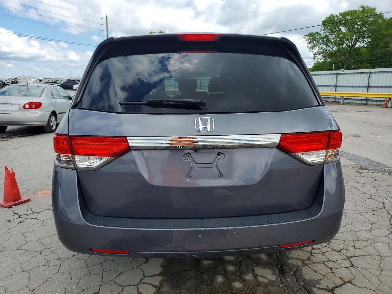 2014 Honda Odyssey Exl Silver vin: 5FNRL5H62EB104339