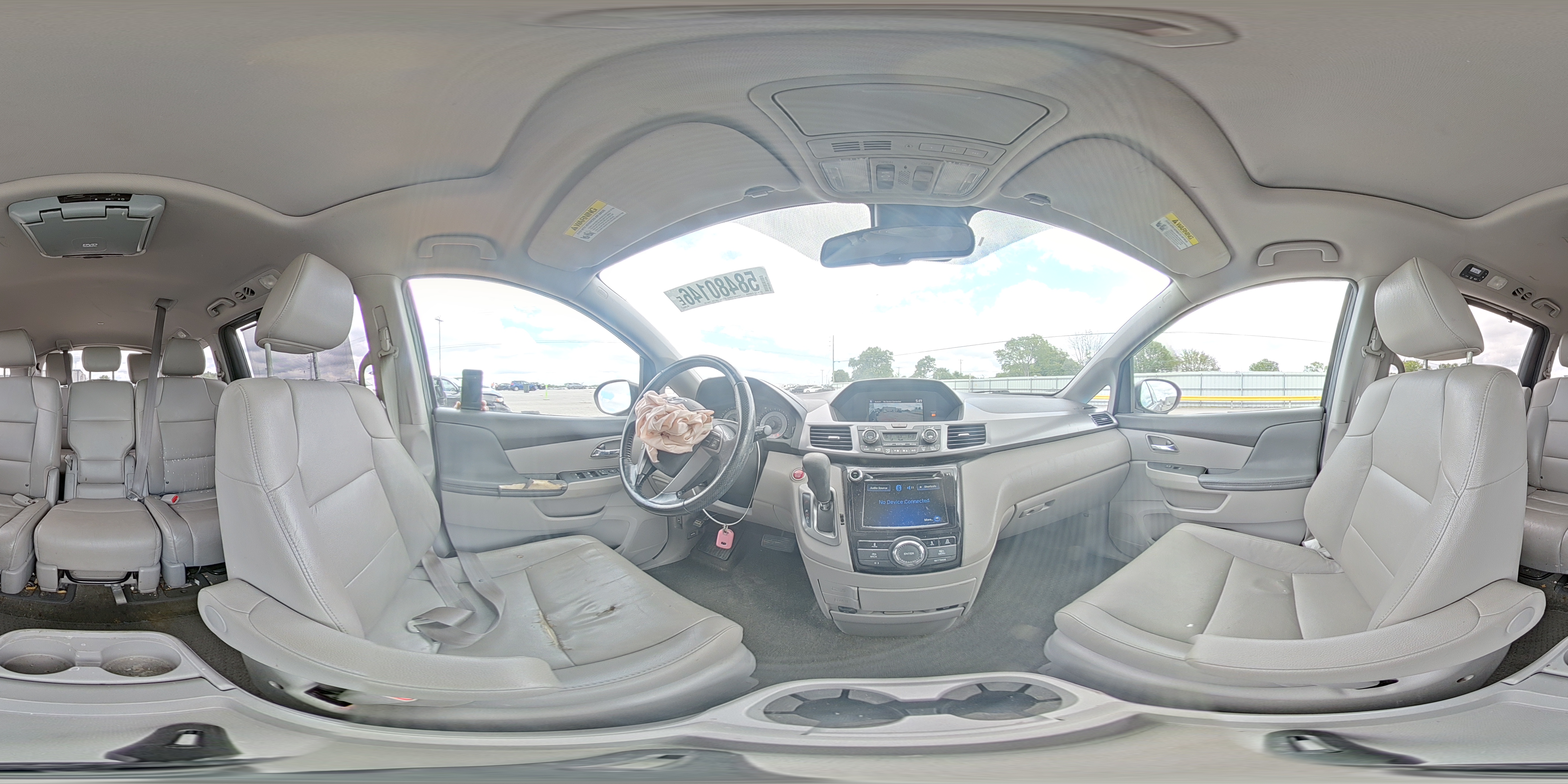 2014 Honda Odyssey Exl Silver vin: 5FNRL5H62EB104339
