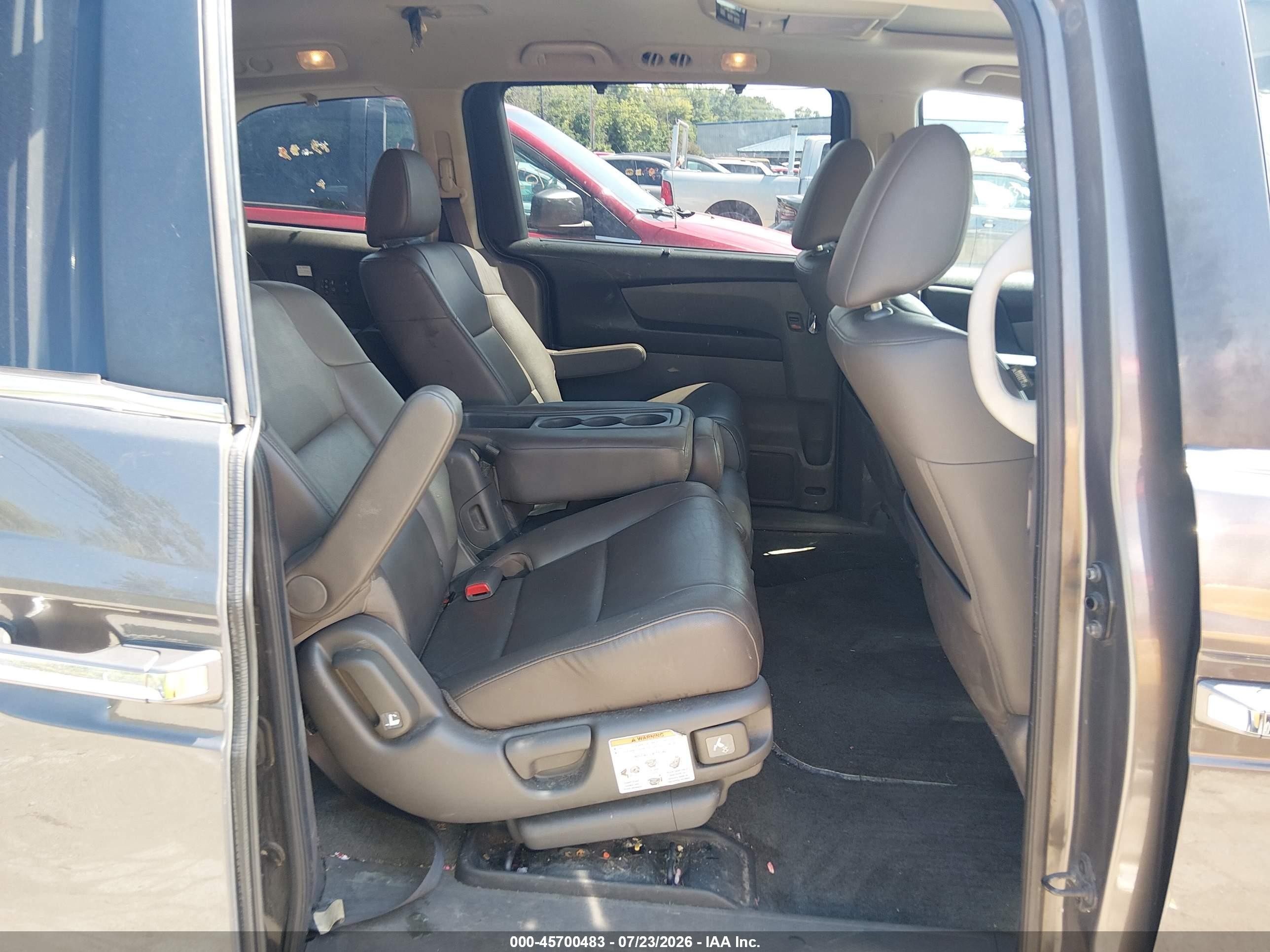 2014 Honda Odyssey Ex-l Gray vin: 5FNRL5H62EB110352