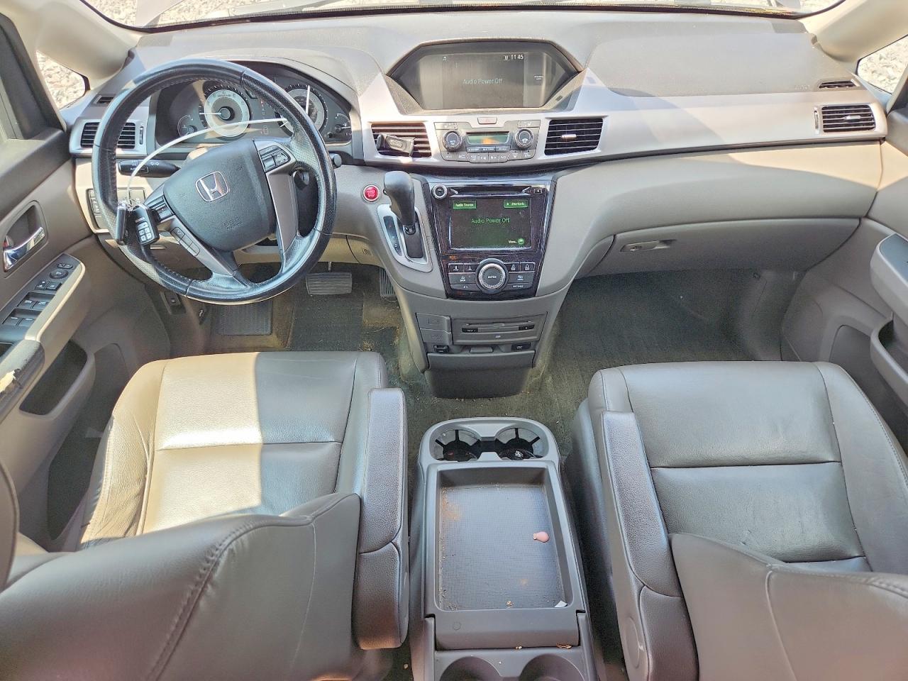 2014 Honda Odyssey Exl Brown vin: 5FNRL5H62EB117074