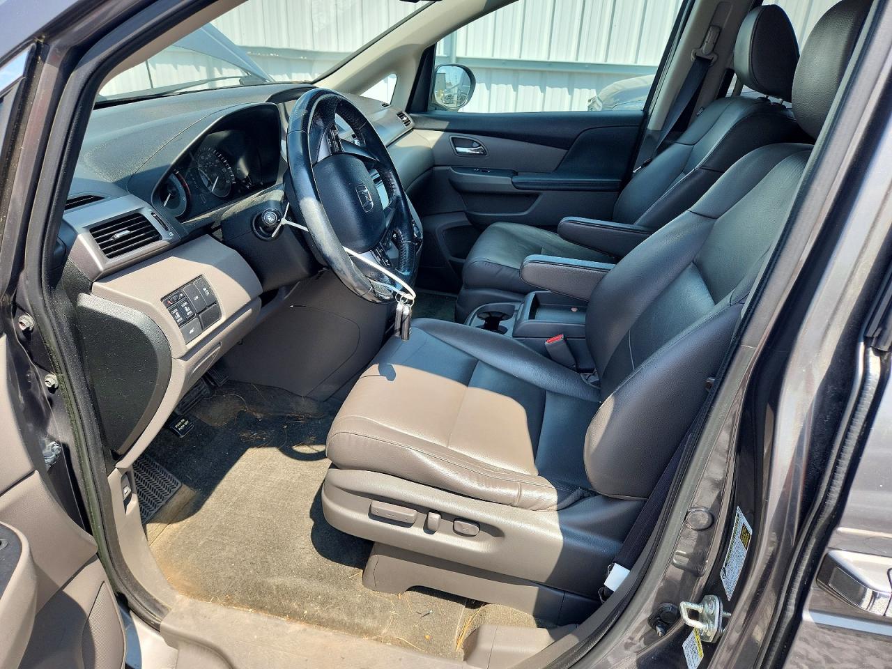 2014 Honda Odyssey Exl Brown vin: 5FNRL5H62EB117074