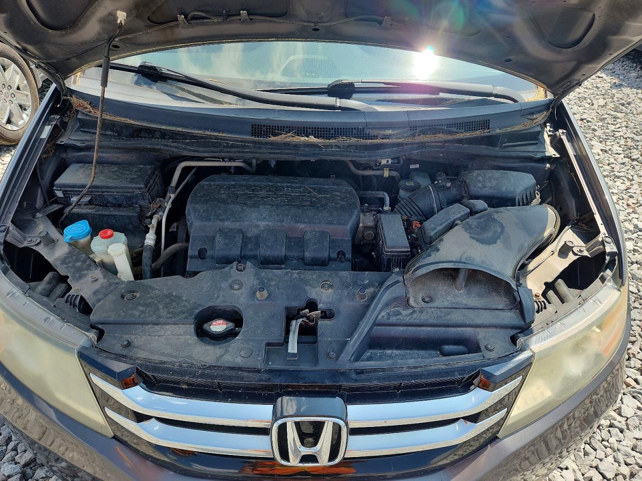 2014 Honda Odyssey Exl Brown vin: 5FNRL5H62EB117074