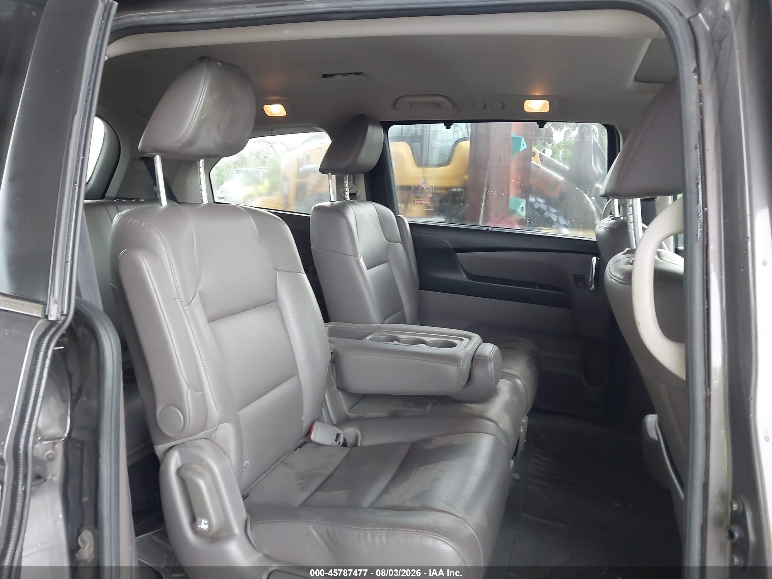 2014 Honda Odyssey Ex-l Gray vin: 5FNRL5H62EB124588