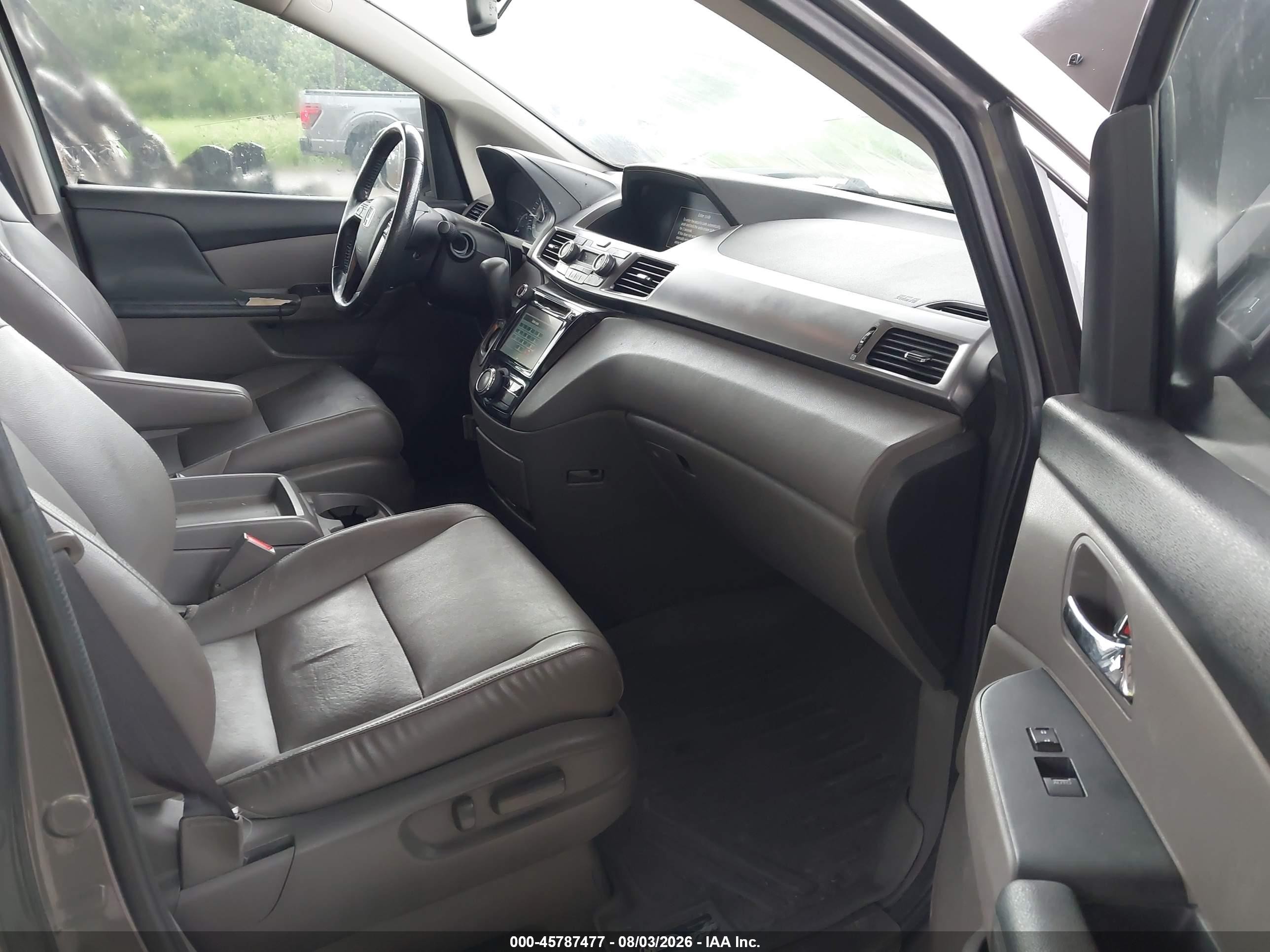 2014 Honda Odyssey Ex-l Gray vin: 5FNRL5H62EB124588