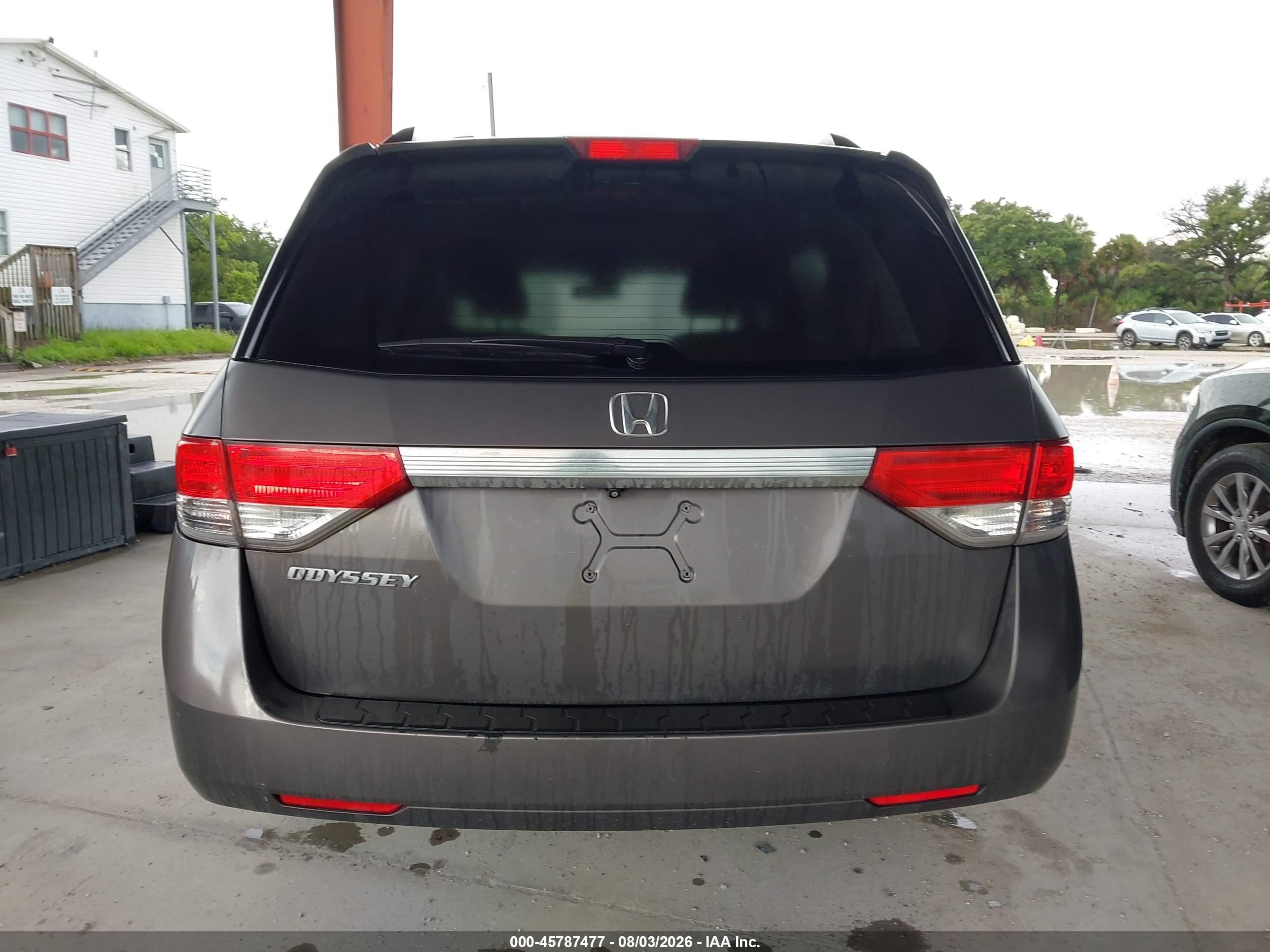 2014 Honda Odyssey Ex-l Gray vin: 5FNRL5H62EB124588