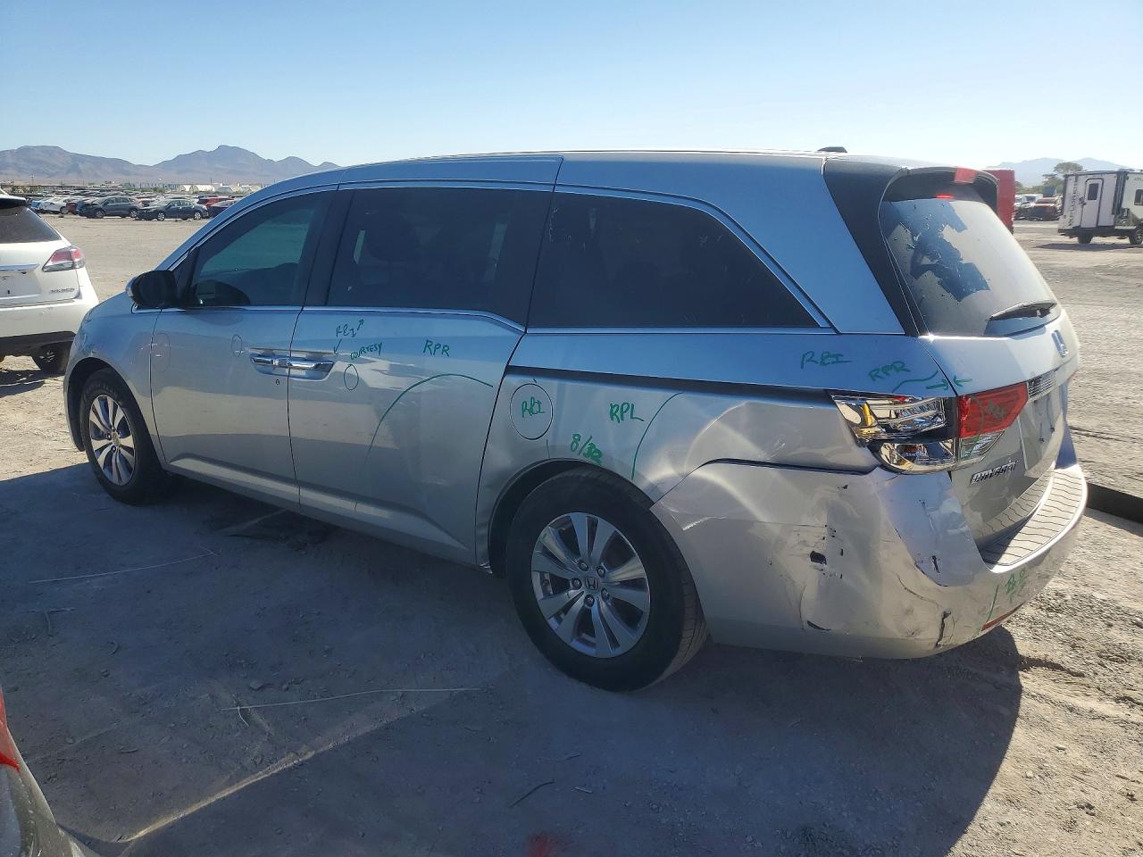 2014 Honda Odyssey Exl Silver vin: 5FNRL5H62EB128298