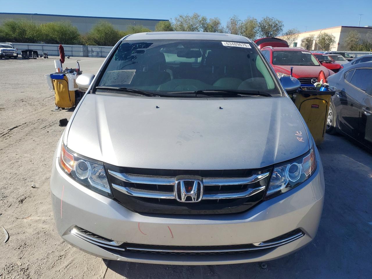 2014 Honda Odyssey Exl Silver vin: 5FNRL5H62EB128298
