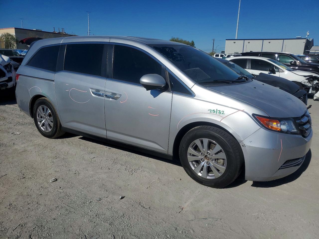 2014 Honda Odyssey Exl Silver vin: 5FNRL5H62EB128298
