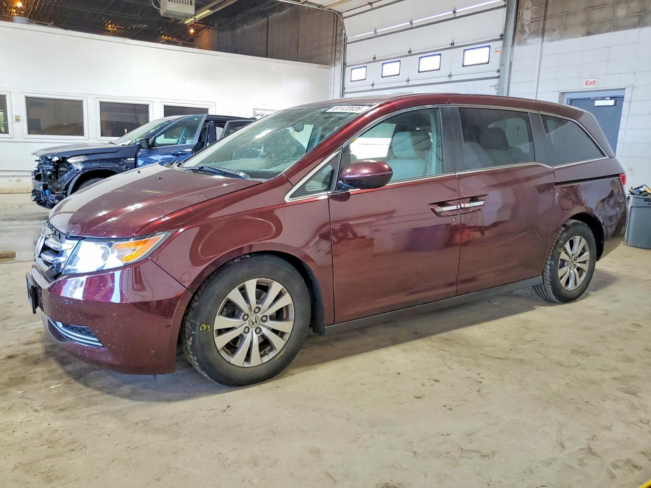 2014 Honda Odyssey Exl Бордовый vin: 5FNRL5H62EB135042