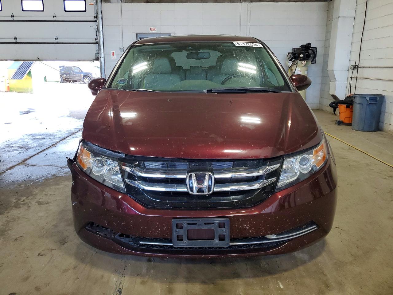 2014 Honda Odyssey Exl Burgundy vin: 5FNRL5H62EB135042