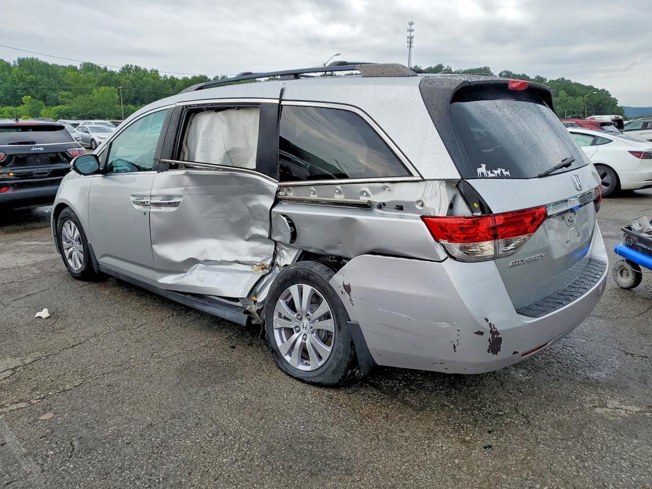 2015 Honda Odyssey Exl Silver vin: 5FNRL5H62FB007885