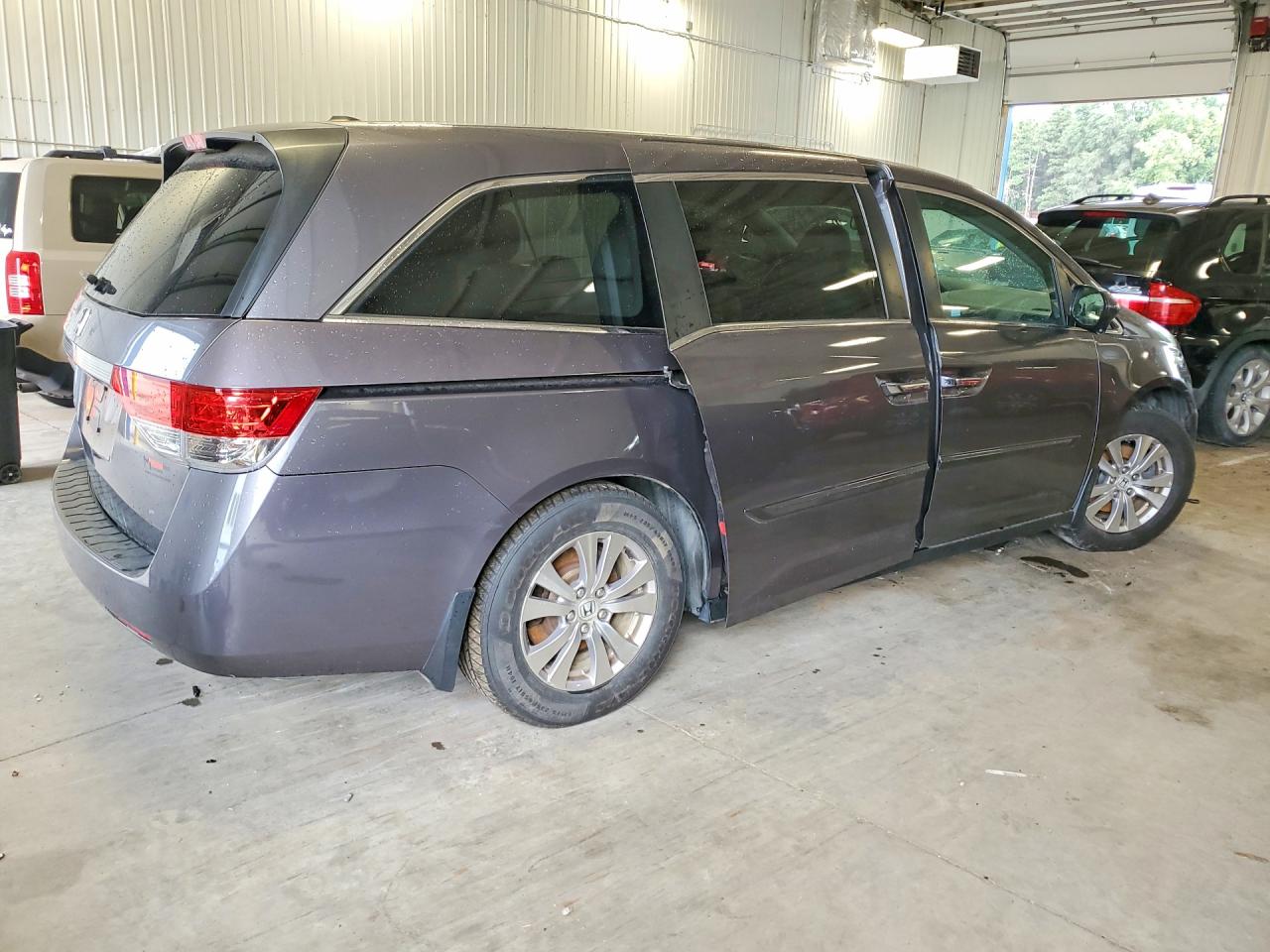 2015 Honda Odyssey Exl Gray vin: 5FNRL5H62FB013623