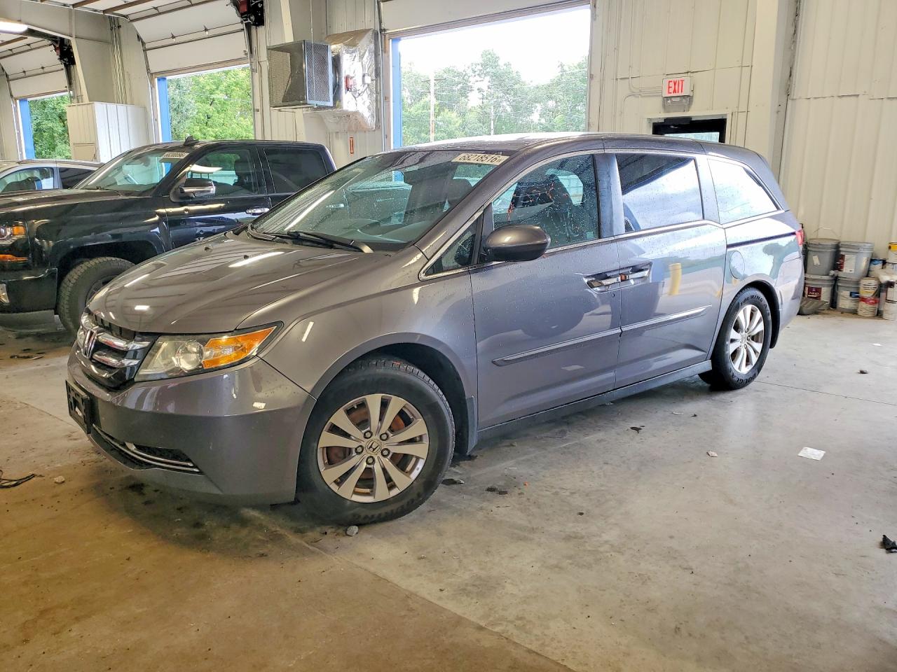 2015 Honda Odyssey Exl Gray vin: 5FNRL5H62FB013623