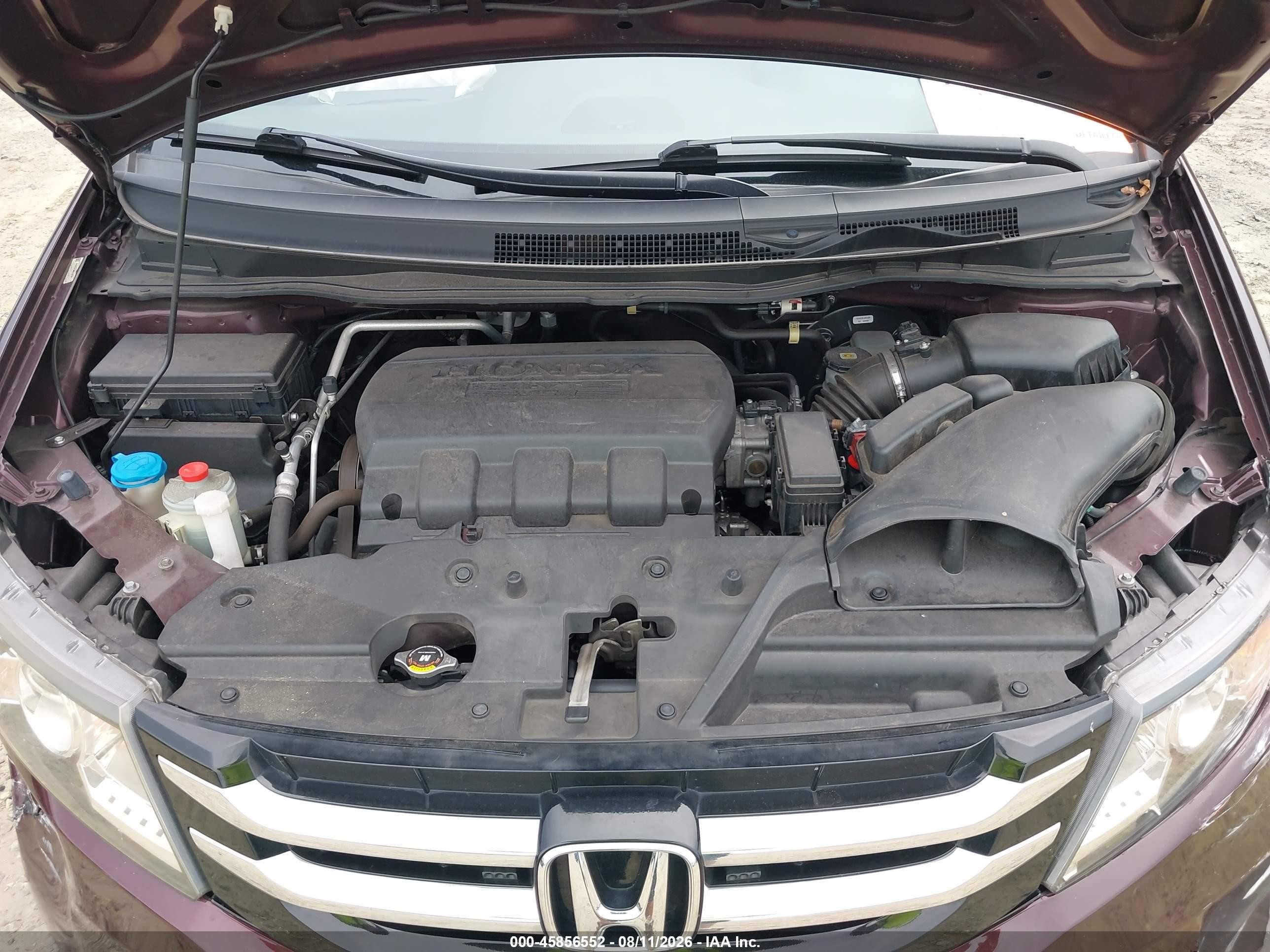 2015 Honda Odyssey Ex-l Purple vin: 5FNRL5H62FB016716