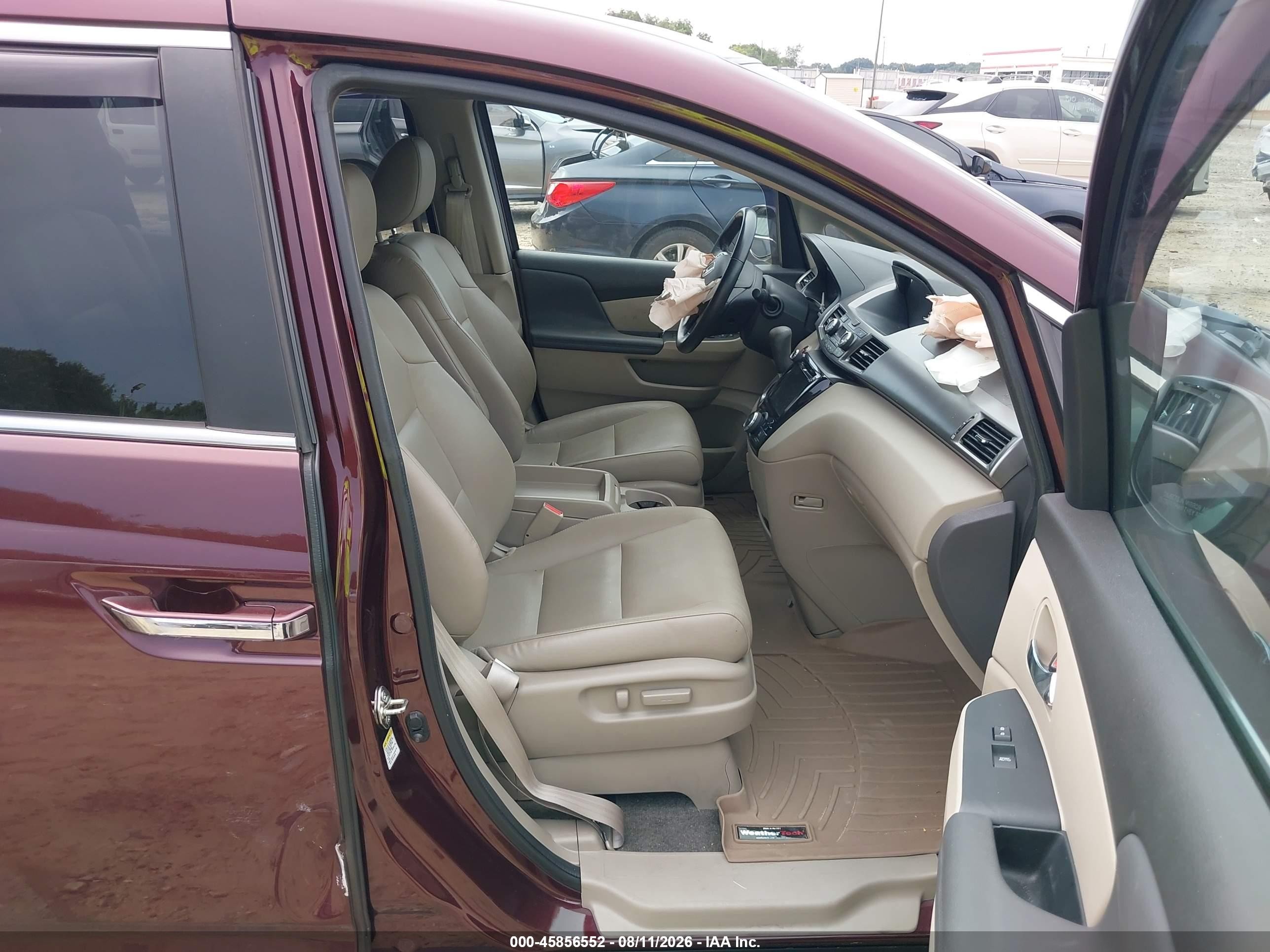 2015 Honda Odyssey Ex-l Purple vin: 5FNRL5H62FB016716