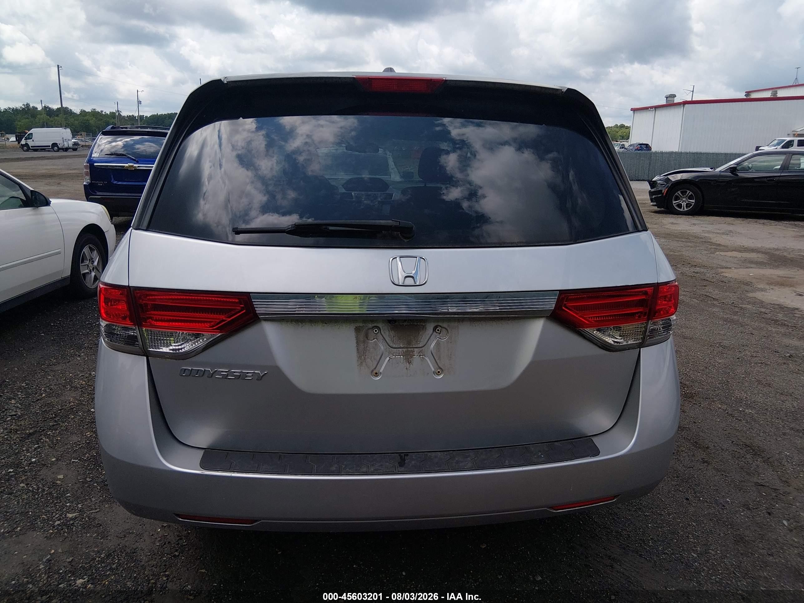 2015 Honda Odyssey Ex-l Silver vin: 5FNRL5H62FB019356