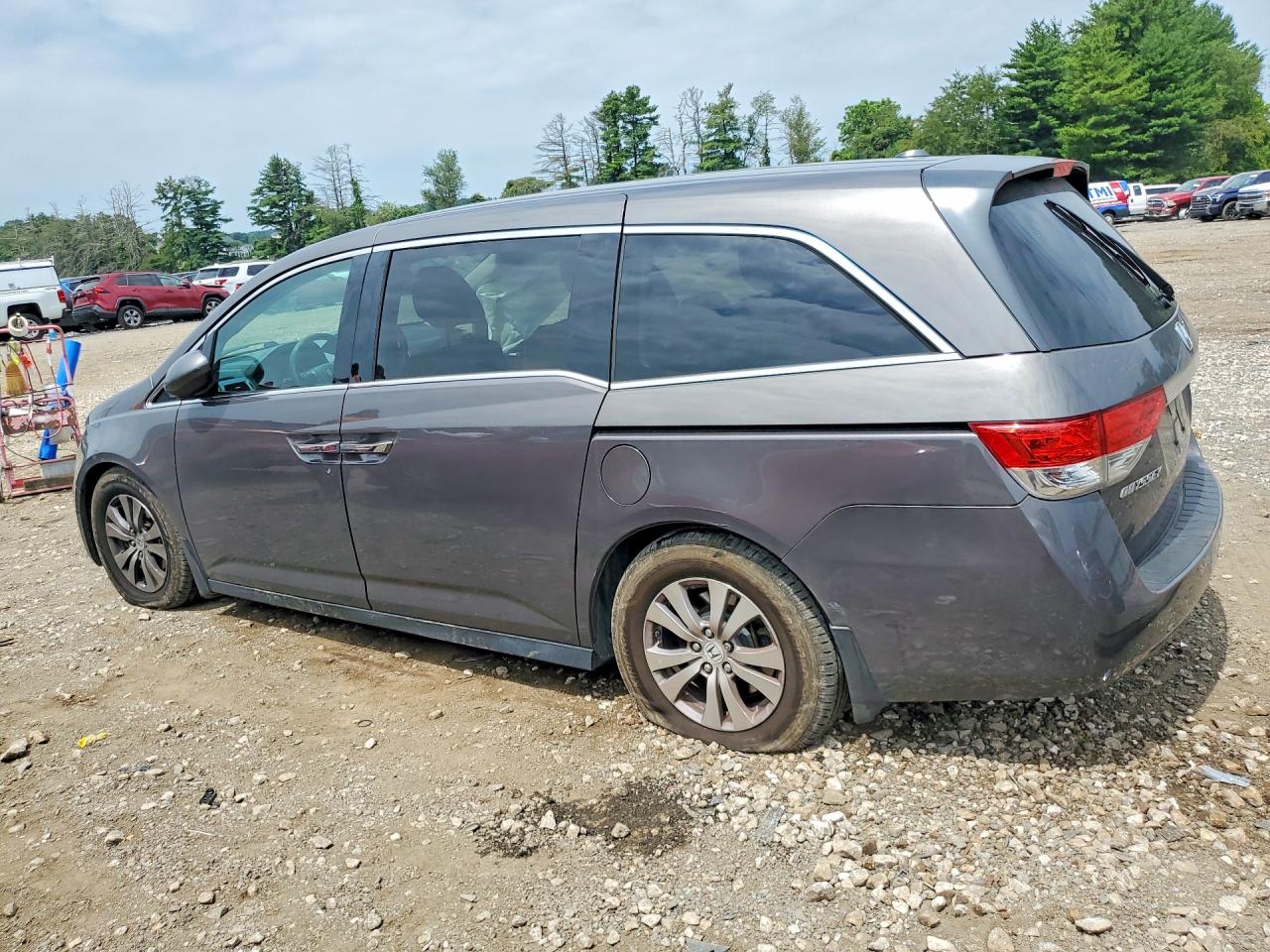 2015 Honda Odyssey Exl Gray vin: 5FNRL5H62FB020054