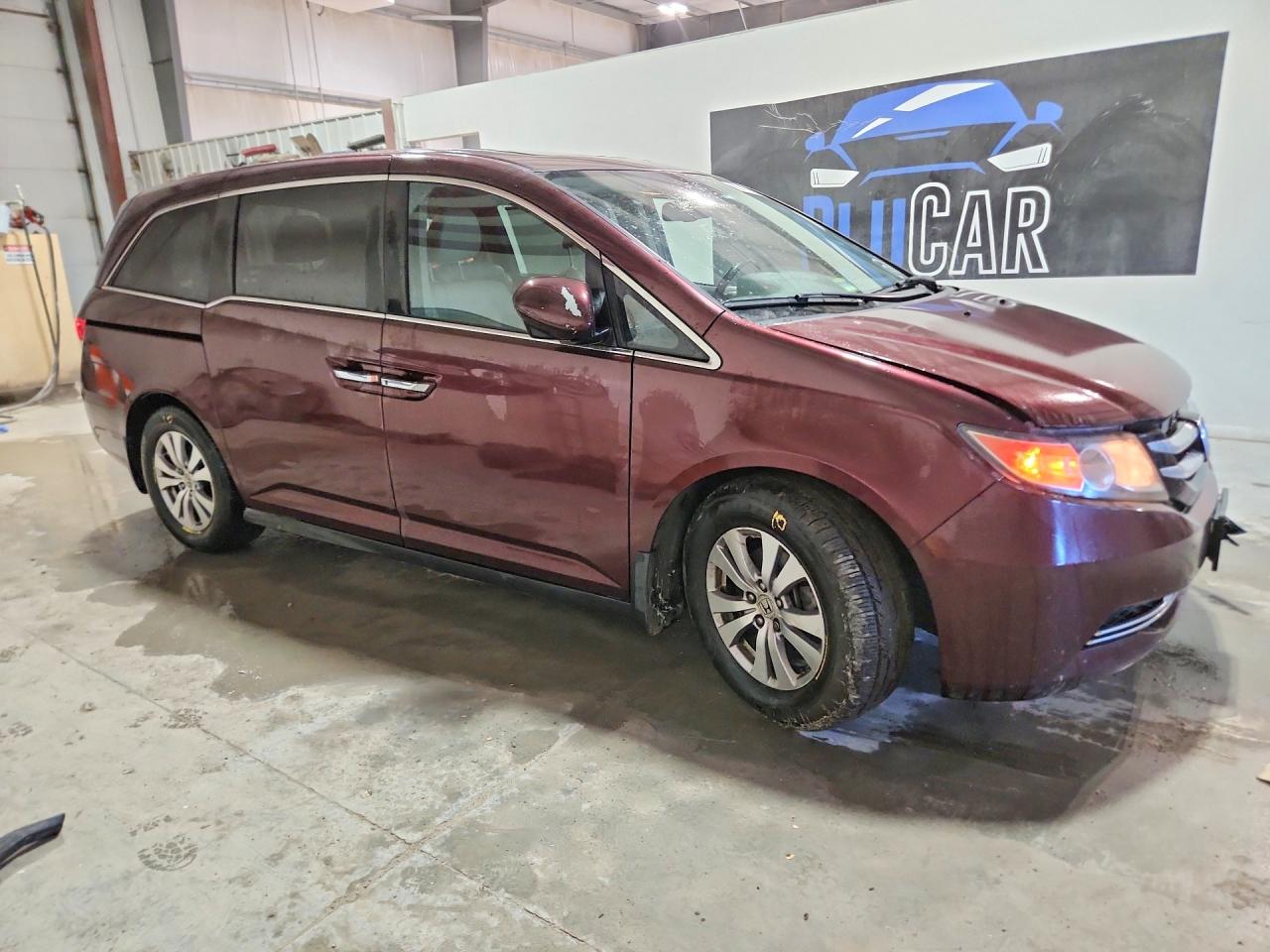 2015 Honda Odyssey Exl Burgundy vin: 5FNRL5H62FB021561