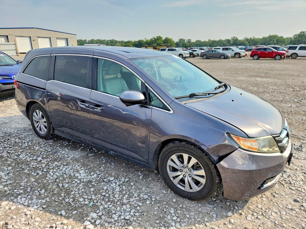 2015 Honda Odyssey Exl Gray vin: 5FNRL5H62FB025769