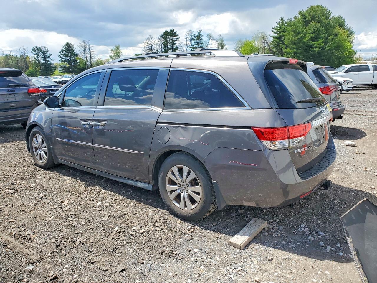 2015 Honda Odyssey Exl Gray vin: 5FNRL5H62FB030809