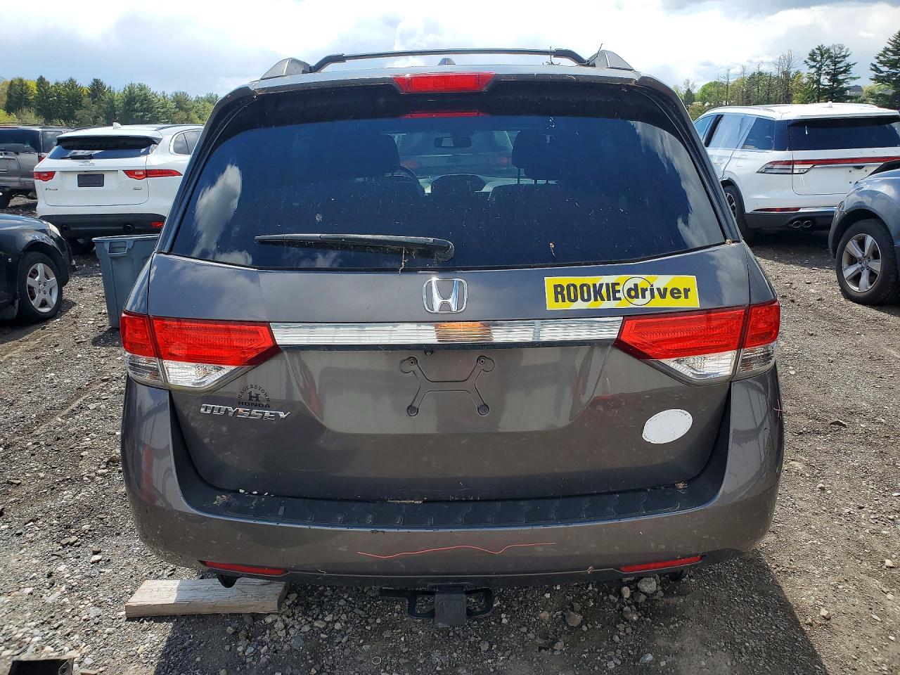 2015 Honda Odyssey Exl Gray vin: 5FNRL5H62FB030809