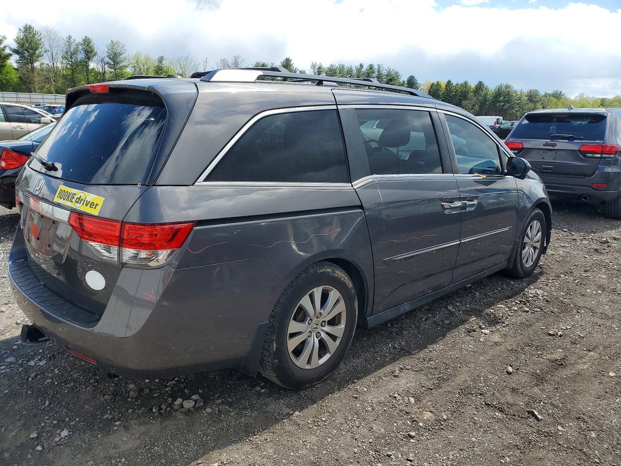 2015 Honda Odyssey Exl Gray vin: 5FNRL5H62FB030809