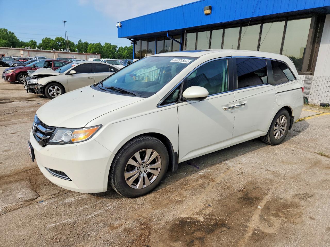 2015 Honda Odyssey Exl Белый vin: 5FNRL5H62FB037646