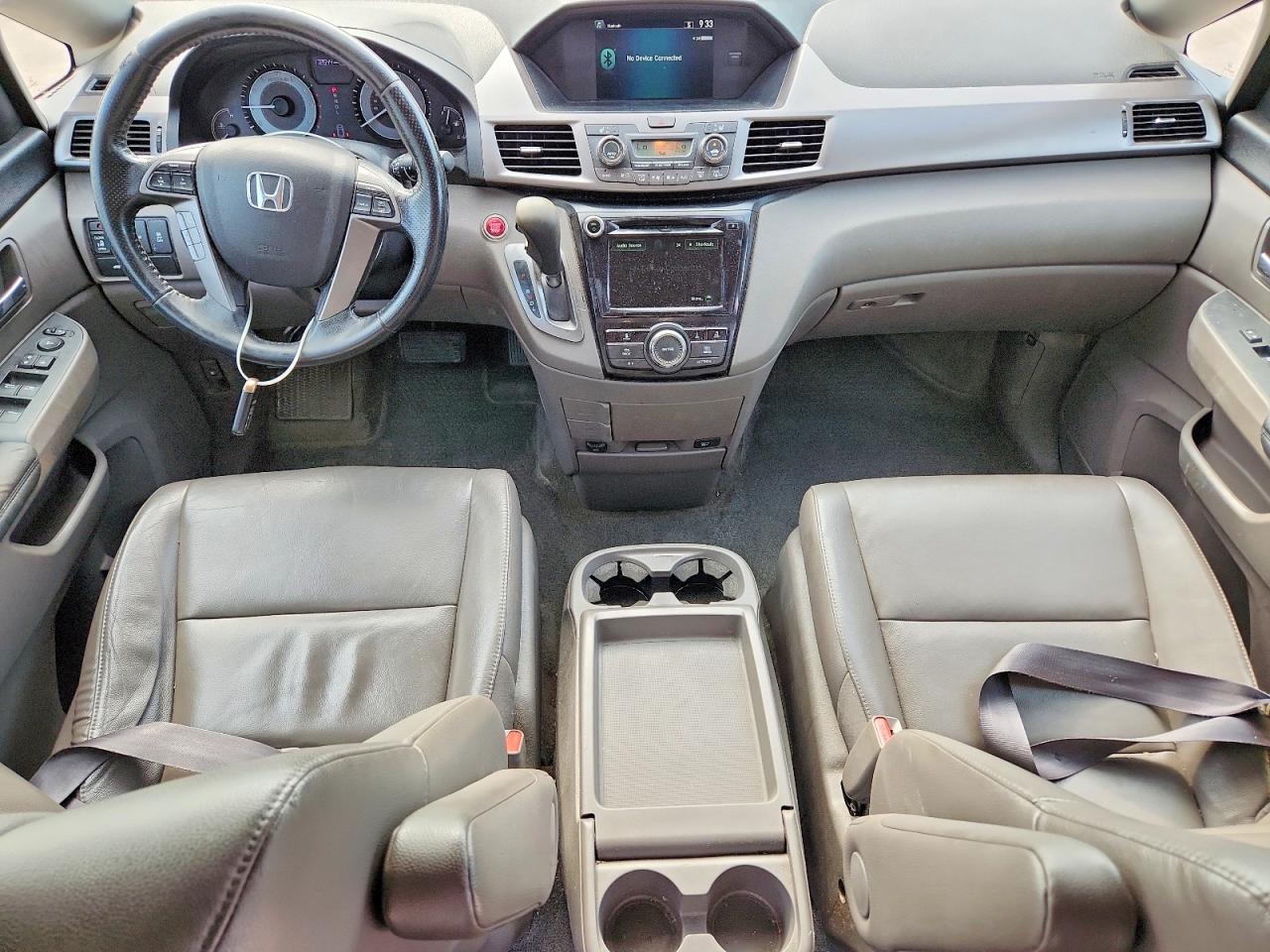 2015 Honda Odyssey Exl White vin: 5FNRL5H62FB037646