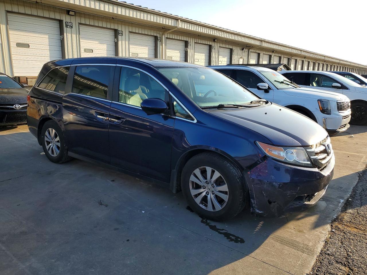 2015 Honda Odyssey Exl Blue vin: 5FNRL5H62FB044807