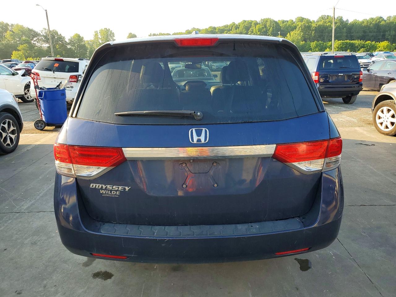 2015 Honda Odyssey Exl Blue vin: 5FNRL5H62FB044807