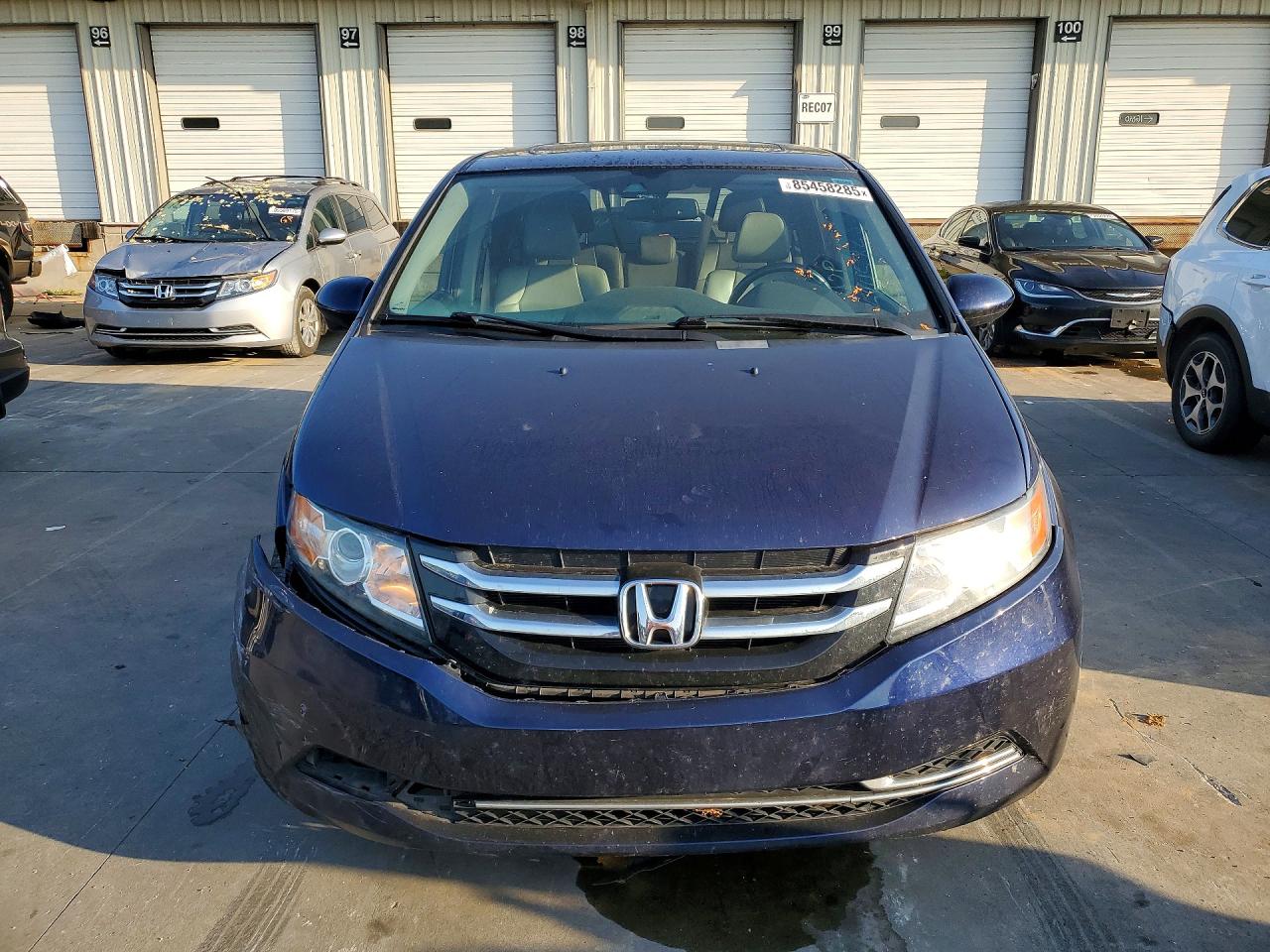 2015 Honda Odyssey Exl Blue vin: 5FNRL5H62FB044807