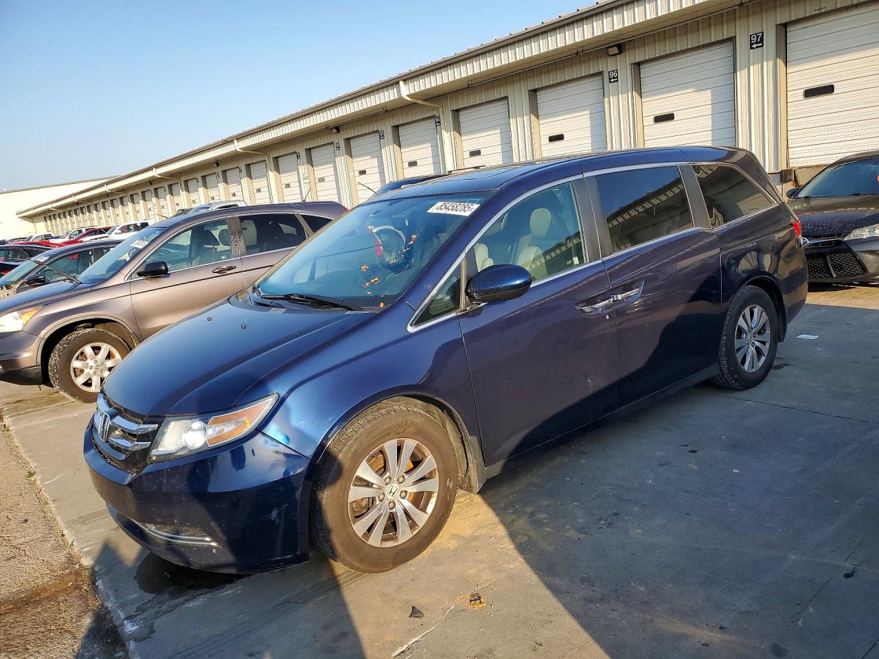 2015 Honda Odyssey Exl Blue vin: 5FNRL5H62FB044807