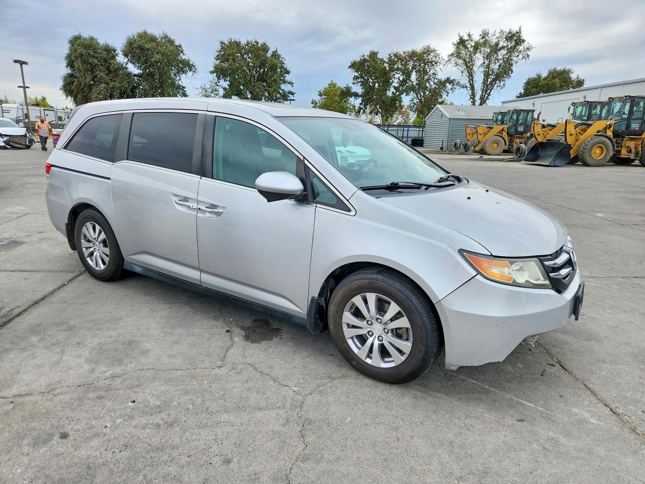 2015 Honda Odyssey Exl Silver vin: 5FNRL5H62FB053295