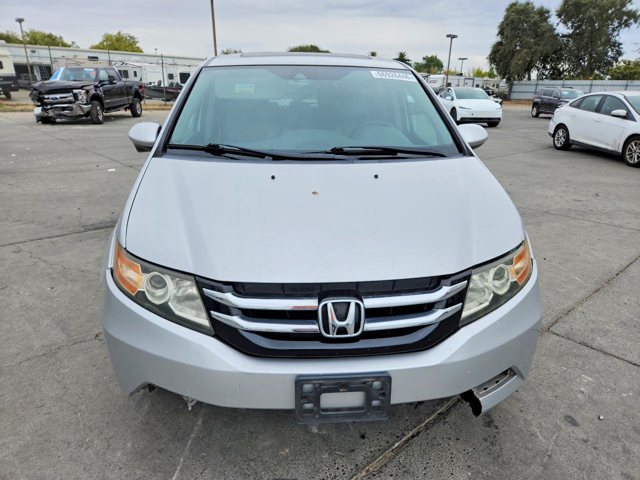 2015 Honda Odyssey Exl Silver vin: 5FNRL5H62FB053295