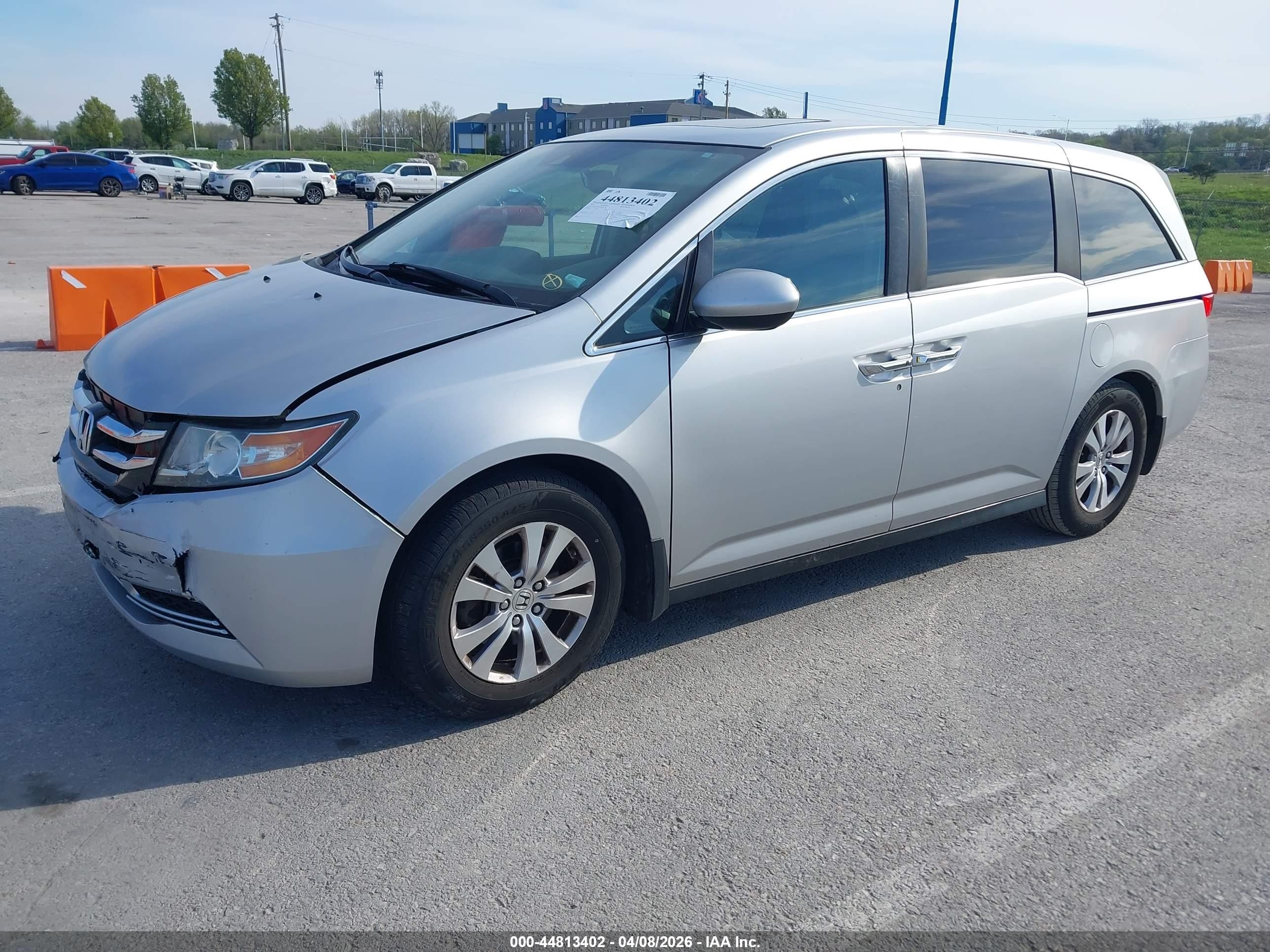 2015 Honda Odyssey Ex-l Silver vin: 5FNRL5H62FB055340