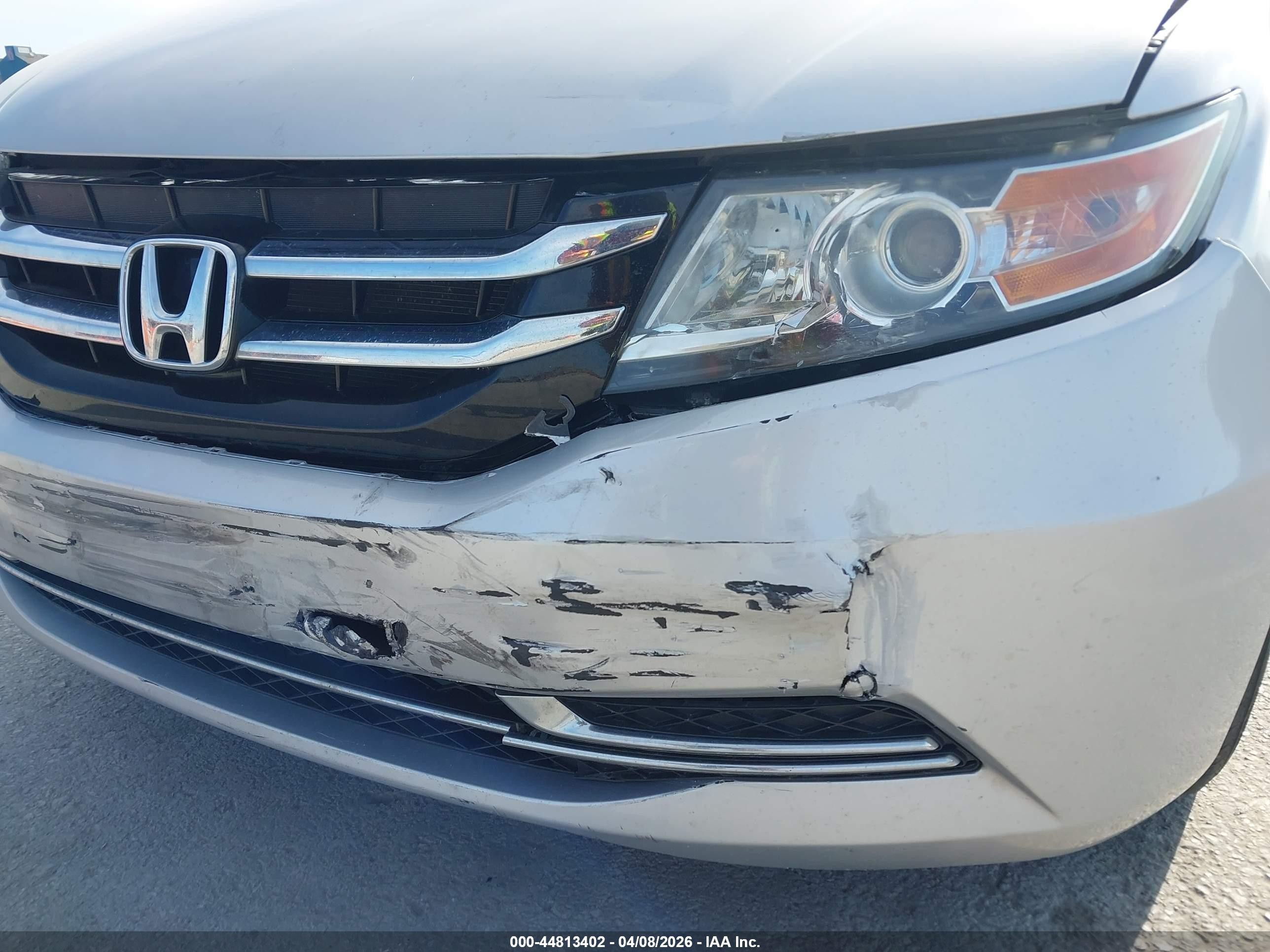 2015 Honda Odyssey Ex-l Silver vin: 5FNRL5H62FB055340