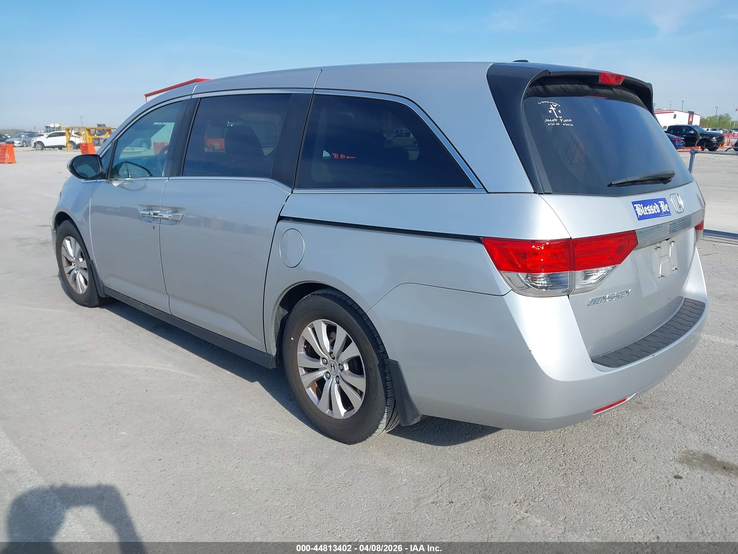 2015 Honda Odyssey Ex-l Silver vin: 5FNRL5H62FB055340