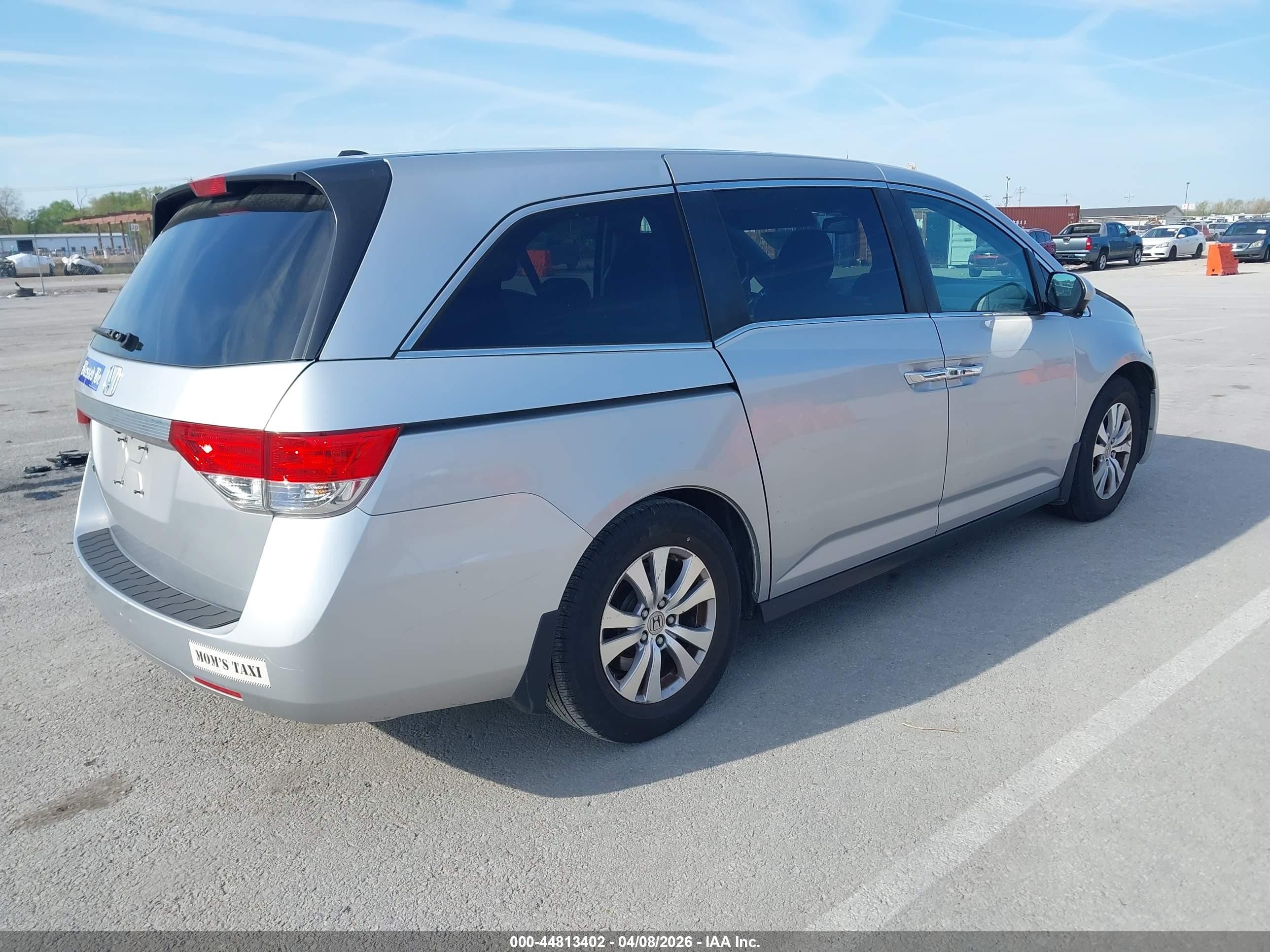 2015 Honda Odyssey Ex-l Silver vin: 5FNRL5H62FB055340