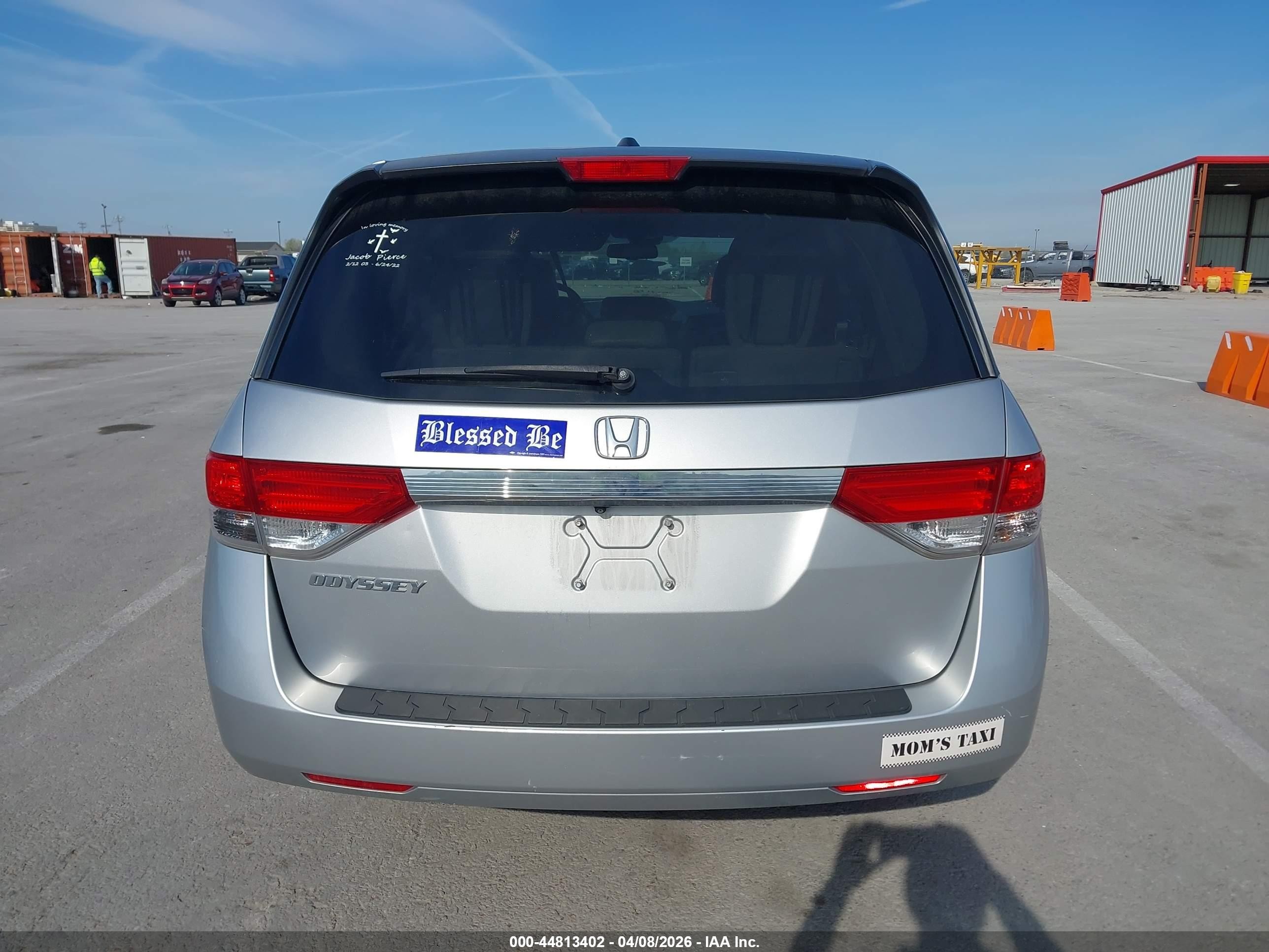 2015 Honda Odyssey Ex-l Silver vin: 5FNRL5H62FB055340