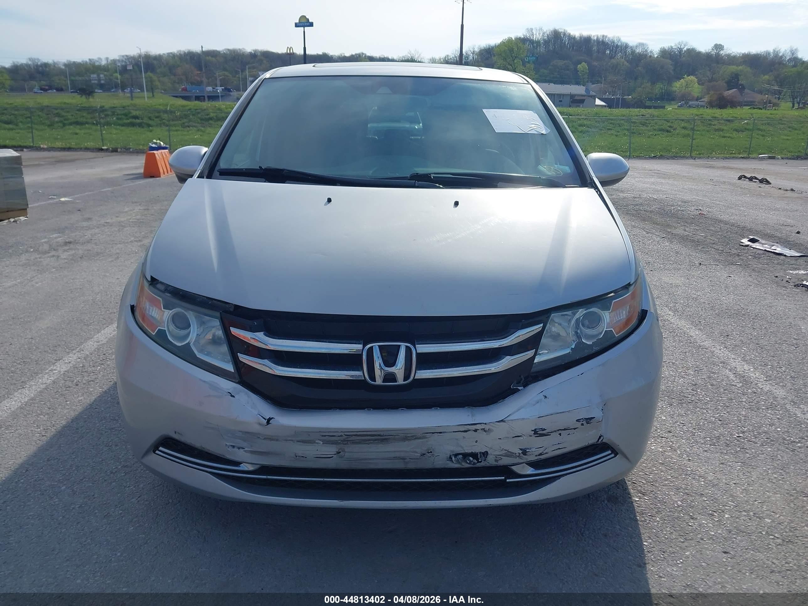 2015 Honda Odyssey Ex-l Silver vin: 5FNRL5H62FB055340